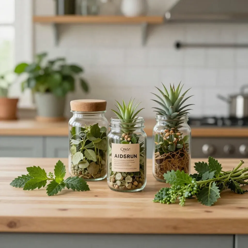 Kitchen tools and ingredients for meal preparation